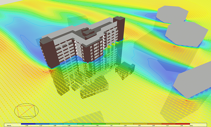 آموزش تحلیل CFD خارجی و داخلی در DesignBuilder | شبیهسازی جریان هوا و تهویه ساختمان 5 External & Internal CFD Analysis in Buildings-Amirhossein Janzadeh-Rymast-01